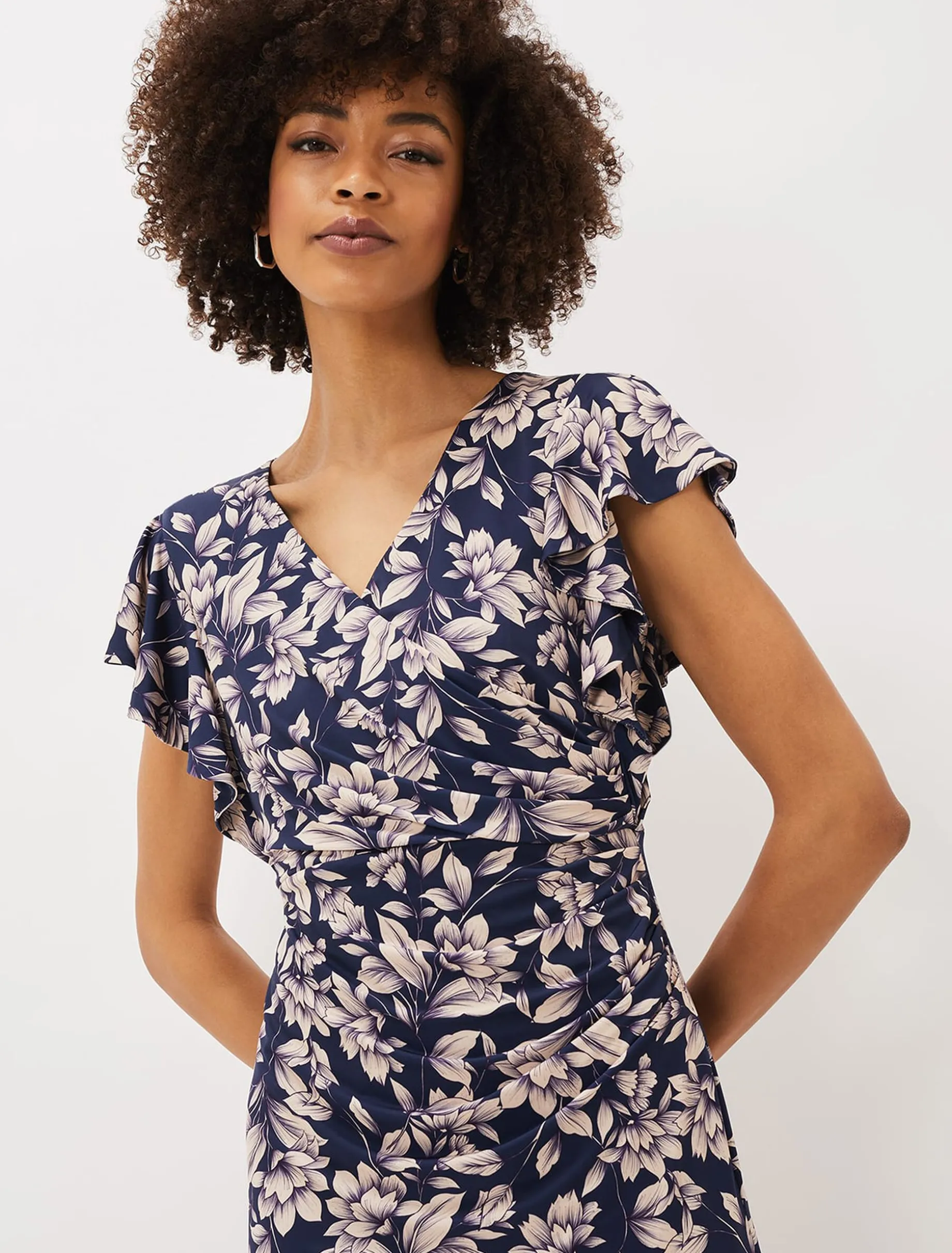 Zendaya Floral Jersey Dress