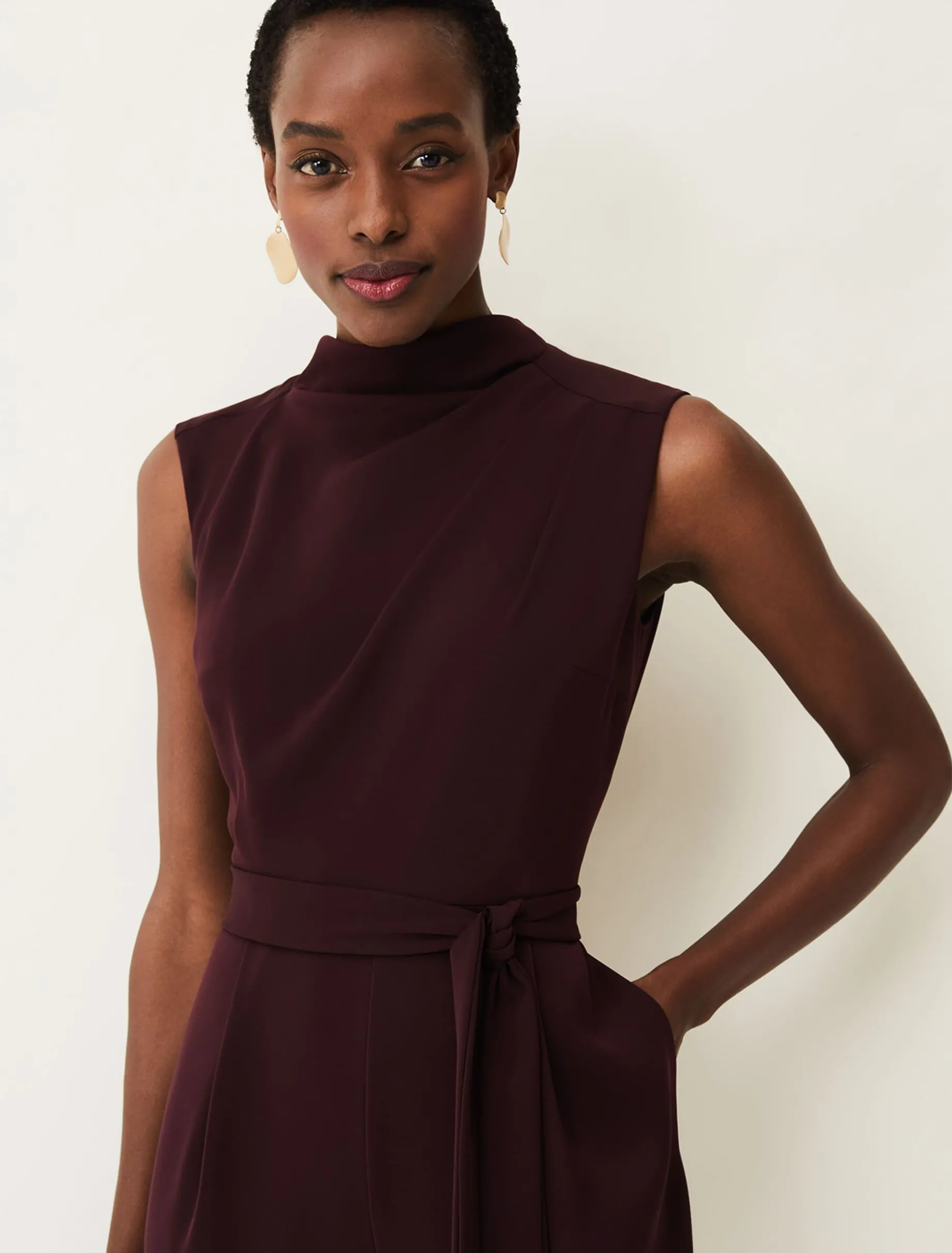 Zinnia Cowl Neck Jumpsuit